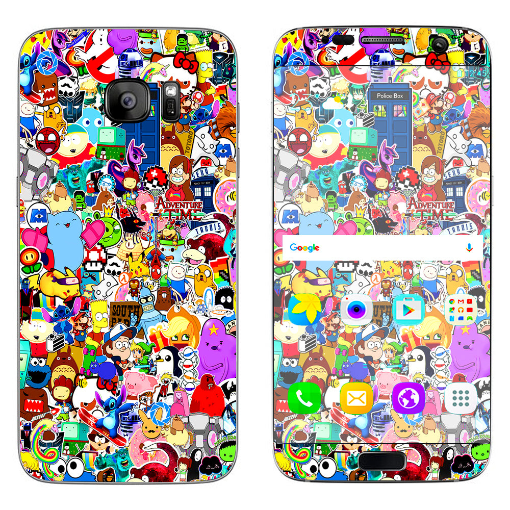  Sticker Collage,Sticker Pack Samsung Galaxy S7 Edge Skin