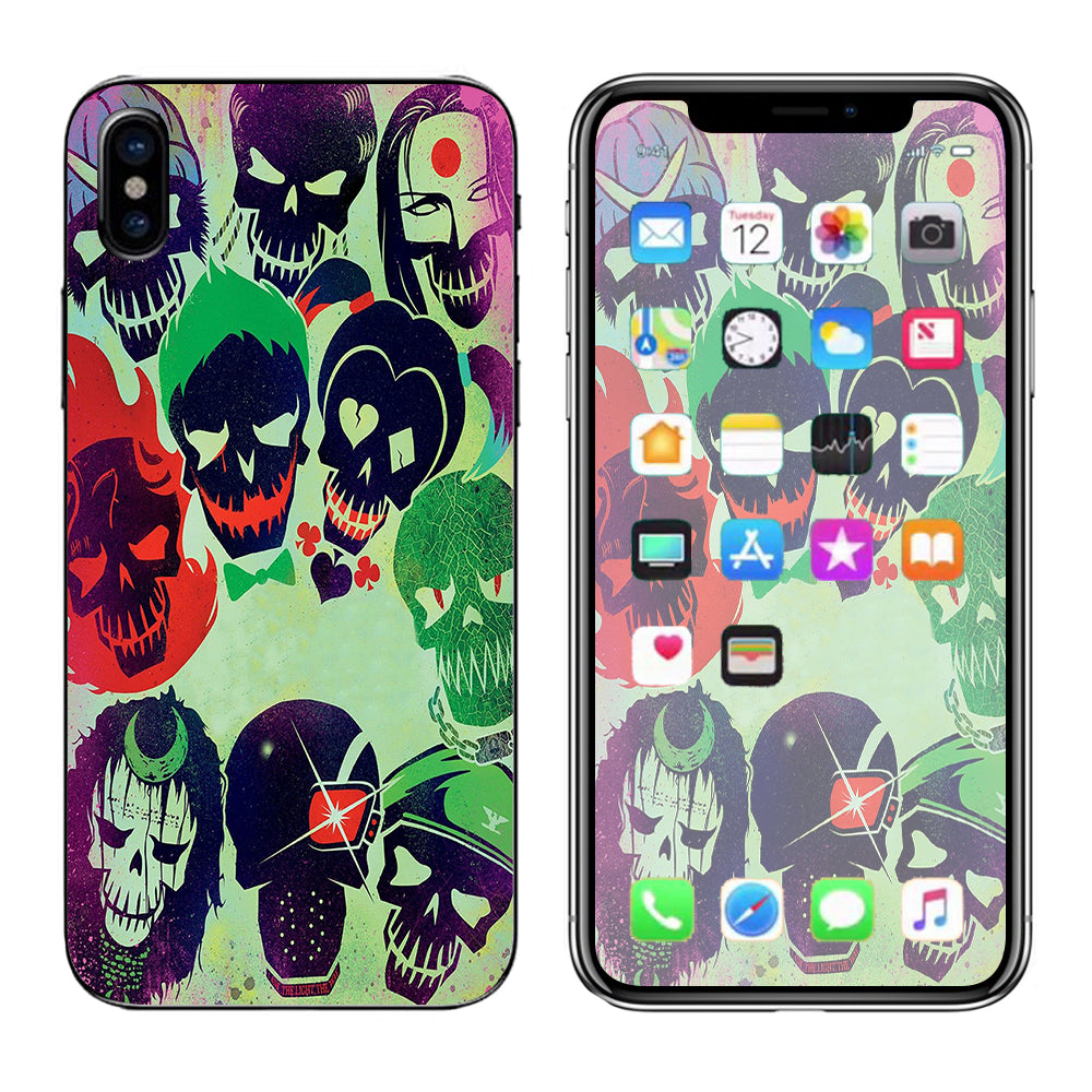  Skull Squad, Green Berets Apple iPhone X Skin