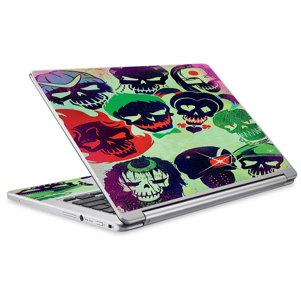 Skins Decals for Acer Chromebook R13 Laptop Vinyl Wrap Skull