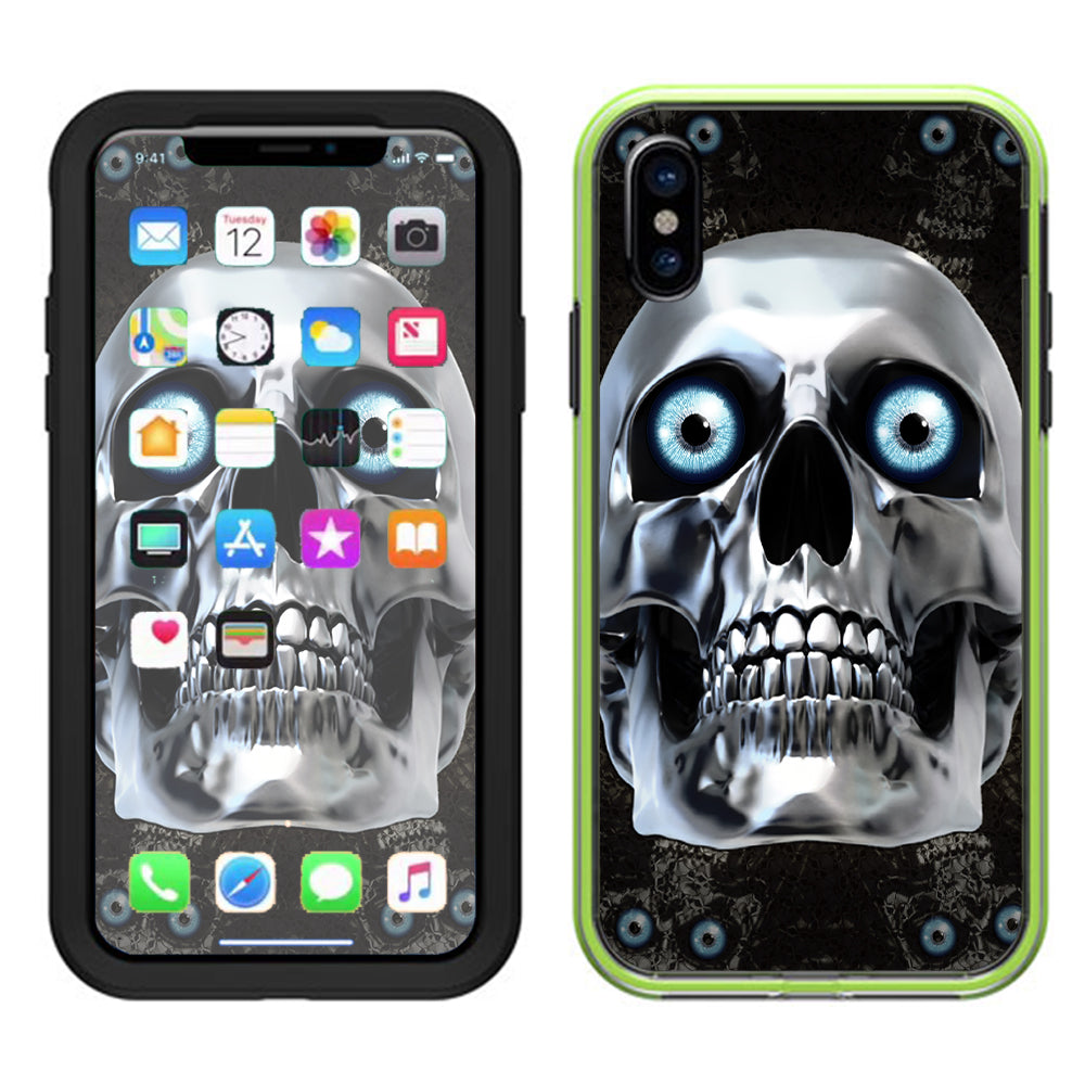  Punish Face On Glowing Red Lifeproof Slam Case iPhone X Skin