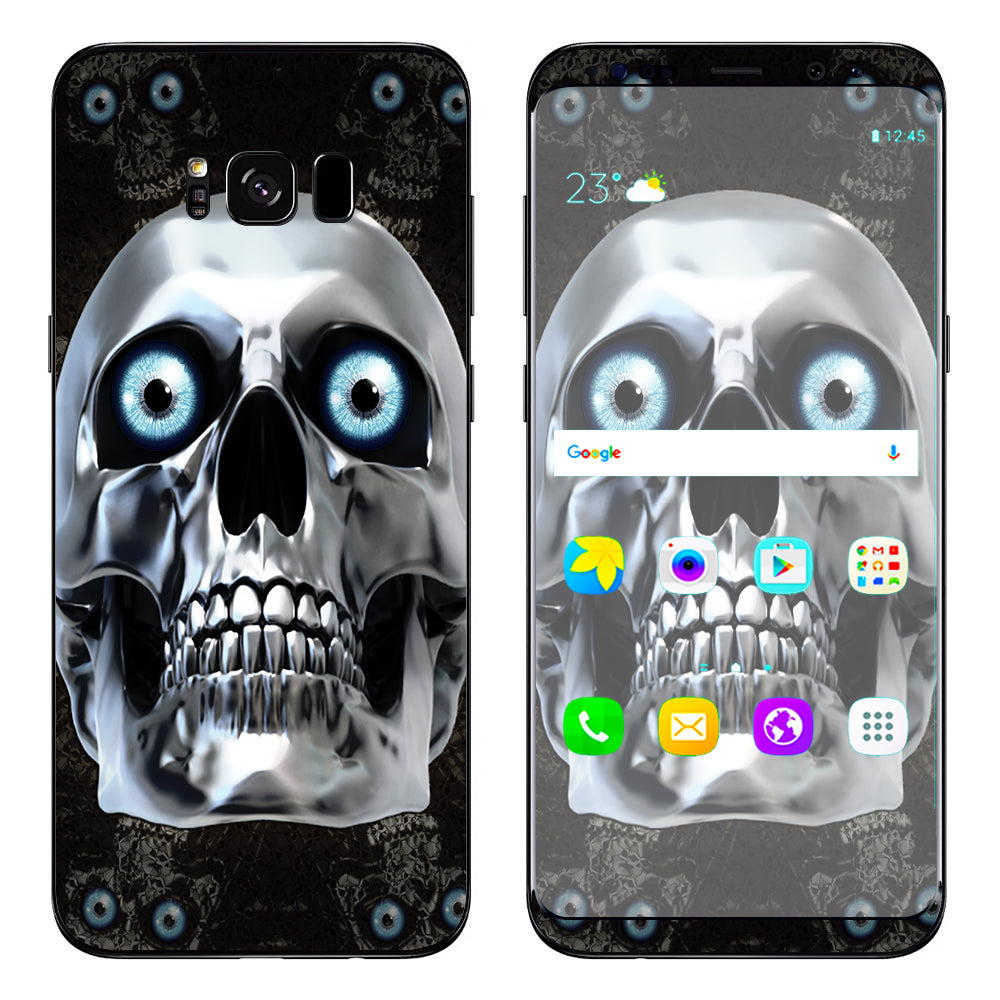  Punish Face On Glowing Red Samsung Galaxy S8 Skin