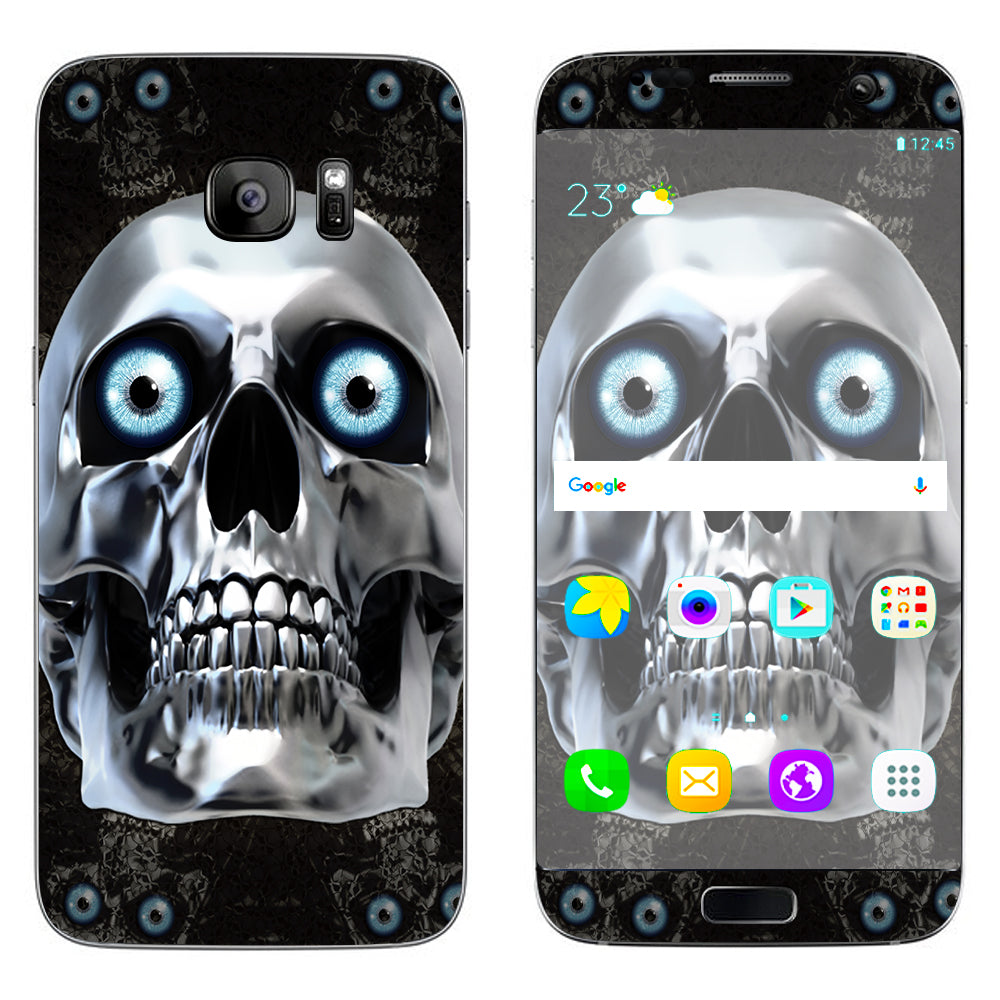  Punish Face On Glowing Red Samsung Galaxy S7 Edge Skin