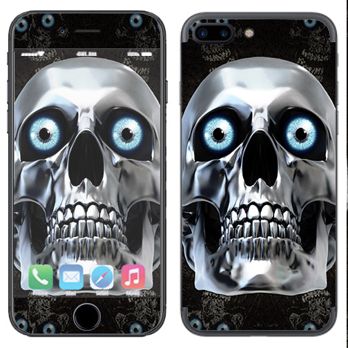  Punish Face On Glowing Red Apple  iPhone 7+ Plus / iPhone 8+ Plus Skin