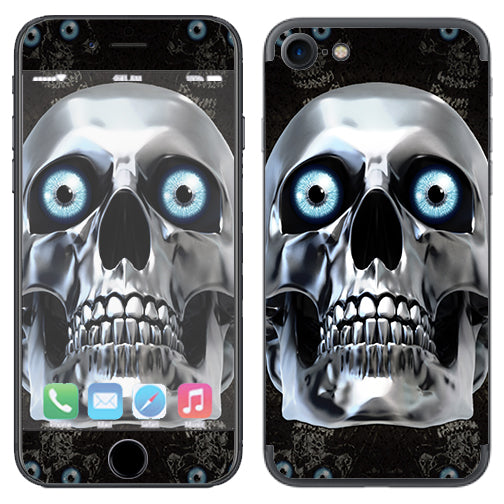  Punish Face On Glowing Red Apple iPhone 7 or iPhone 8 Skin