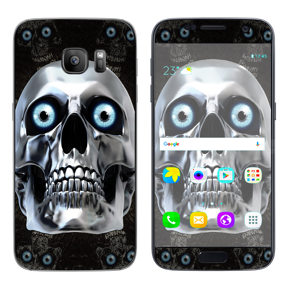 Punish Face On Glowing Red Samsung Galaxy S7 Skin