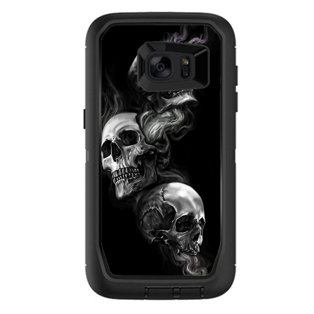  Glowing Skulls In Smoke Otterbox Defender Samsung Galaxy S7 Edge Skin