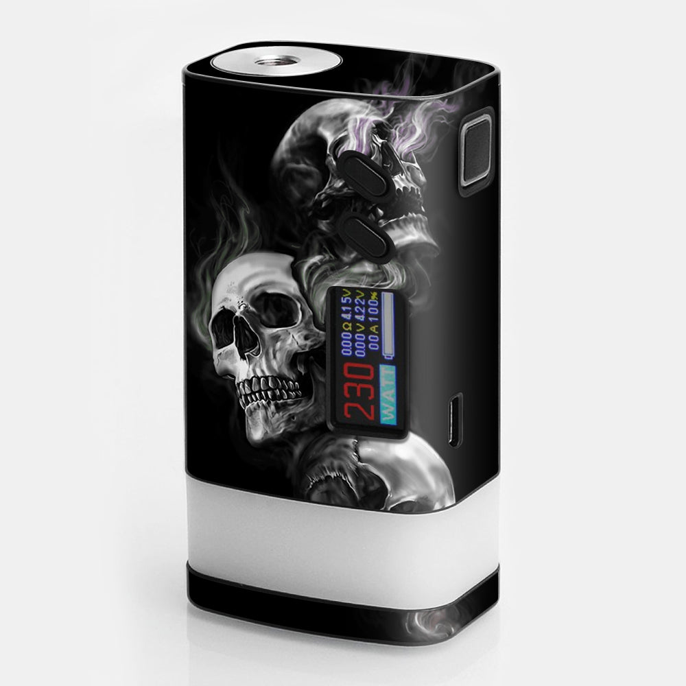  Glowing Skulls In Smoke Sigelei Fuchai Glo 230w Skin