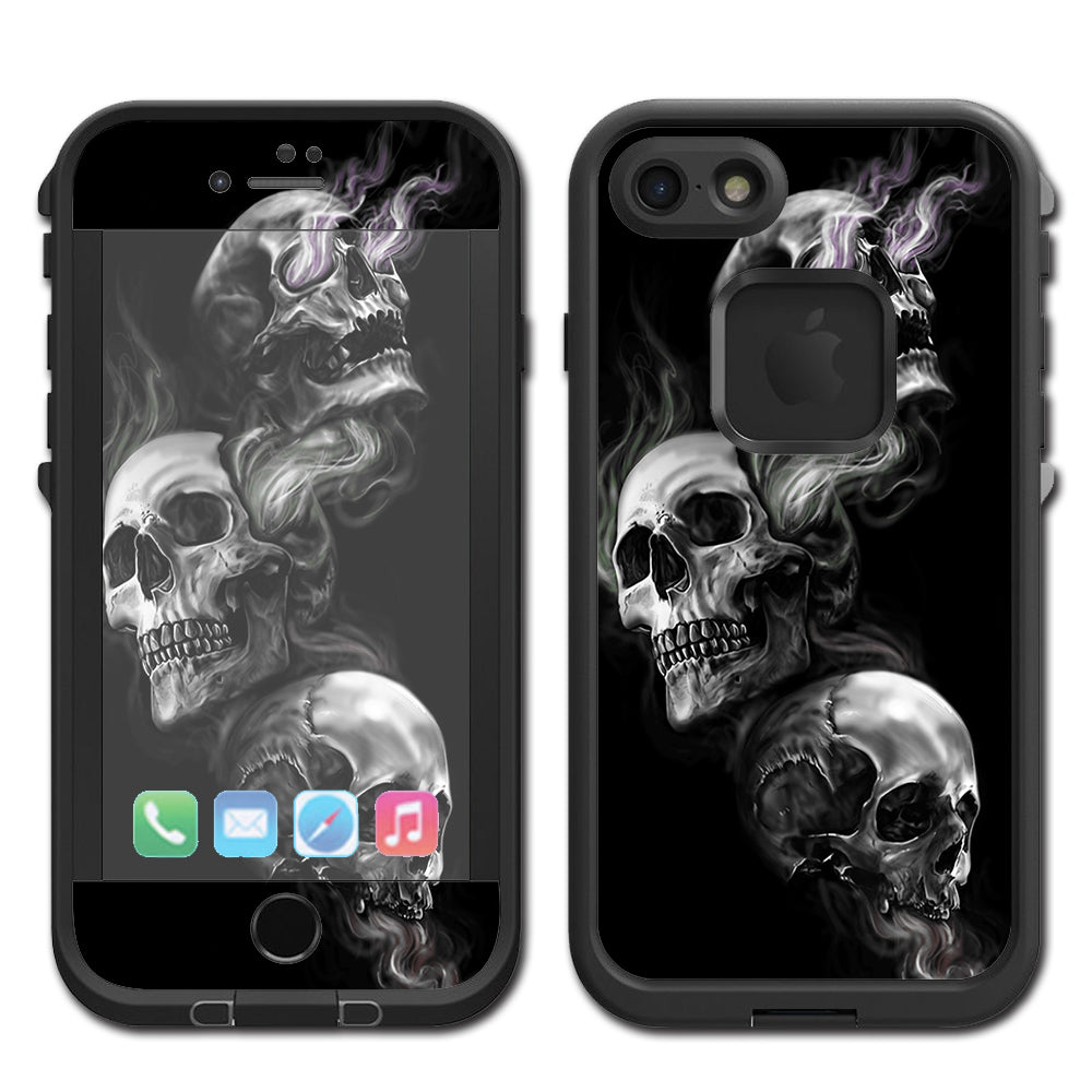  Glowing Skulls In Smoke Lifeproof Fre iPhone 7 or iPhone 8 Skin