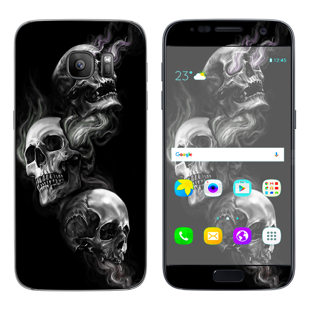 Glowing Skulls In Smoke Samsung Galaxy S7 Skin