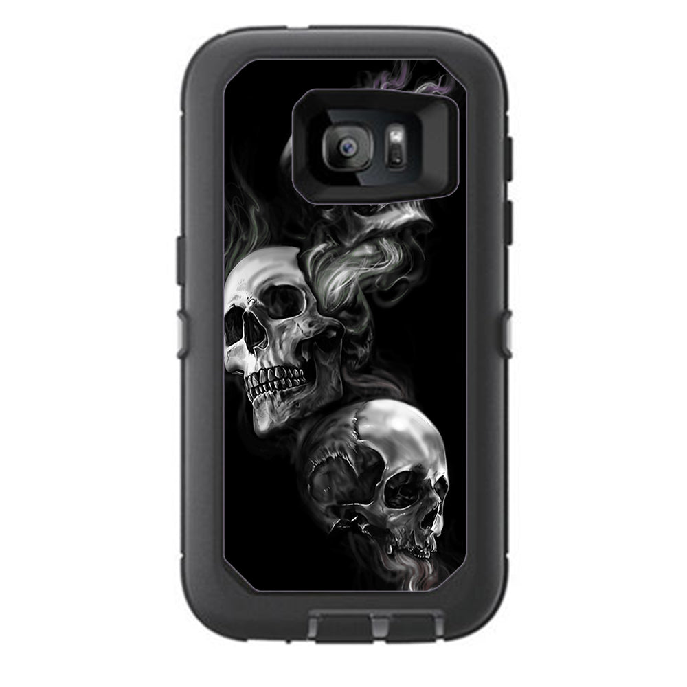  Glowing Skulls In Smoke Otterbox Defender Samsung Galaxy S7 Skin