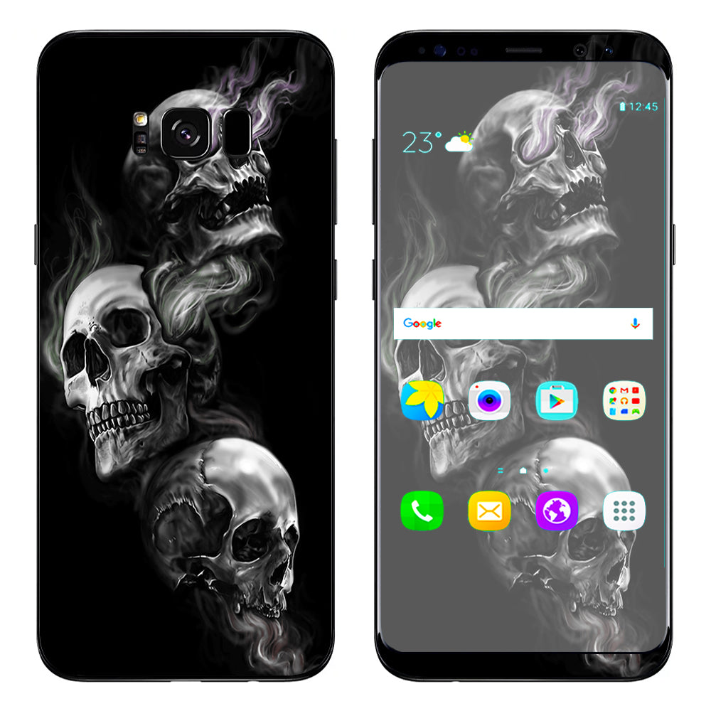  Glowing Skulls In Smoke Samsung Galaxy S8 Plus Skin