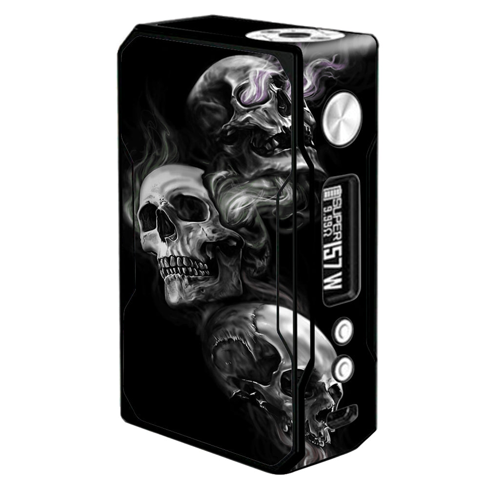  Glowing Skulls In Smoke Voopoo Drag 157w Skin