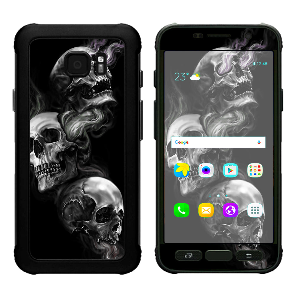  Glowing Skulls In Smoke Samsung Galaxy S7 Active Skin