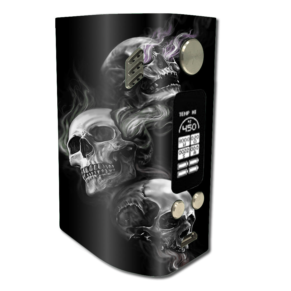  Glowing Skulls In Smoke Wismec Reuleaux RX300 Skin
