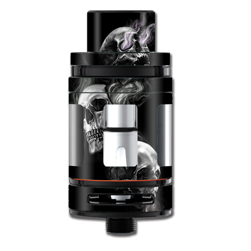  Glowing Skulls In Smoke Smok TFV8 Mini Big Baby Beast Skin