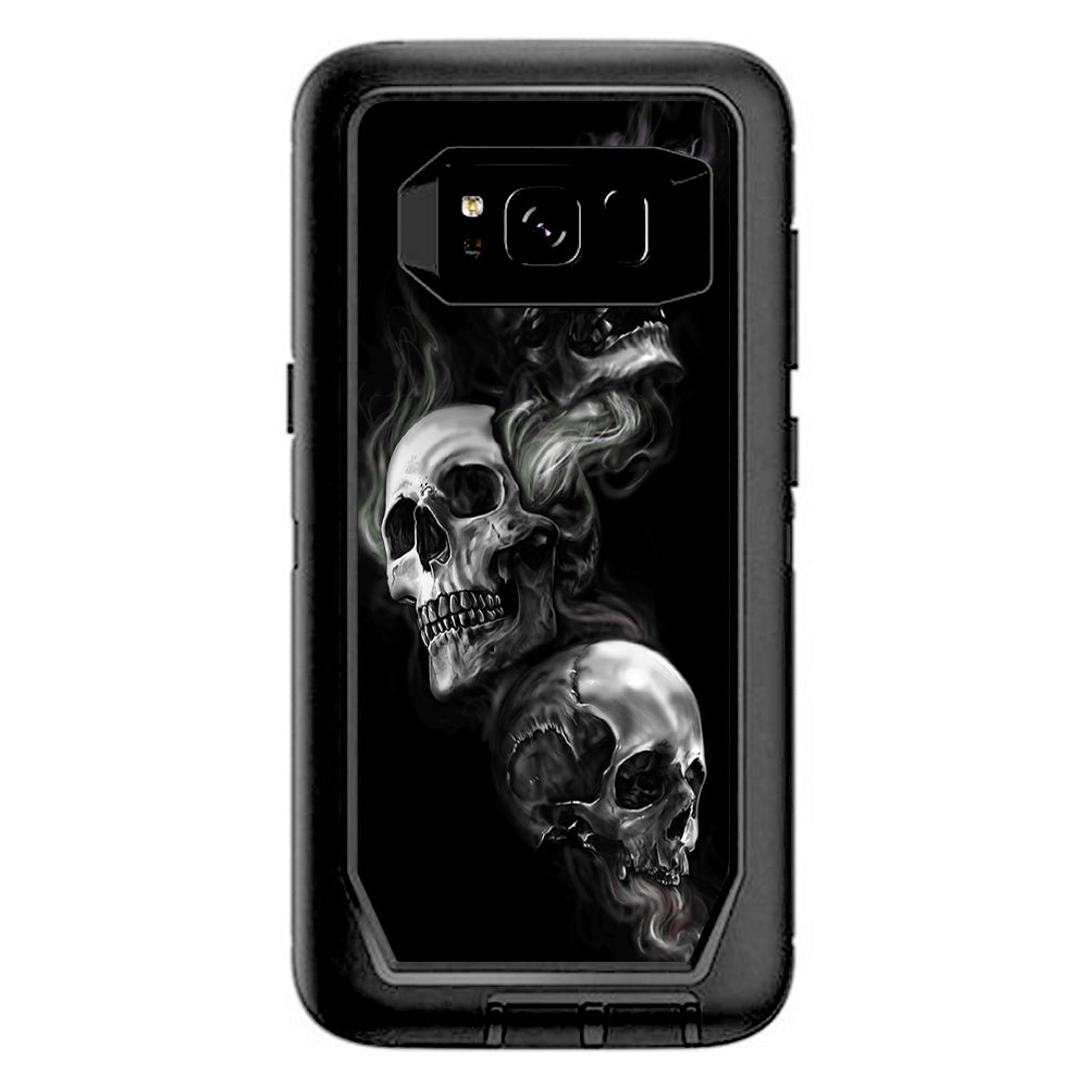  Glowing Skulls In Smoke Otterbox Defender Samsung Galaxy S8 Skin