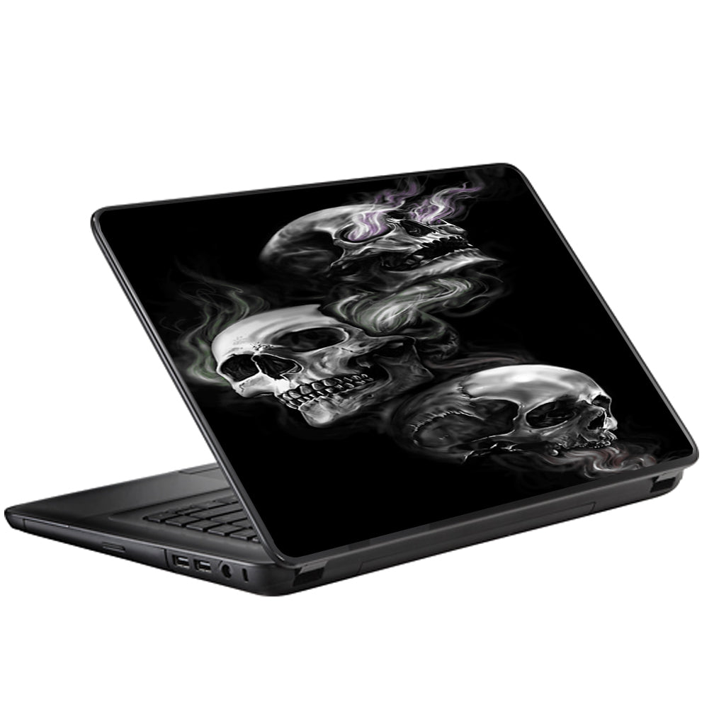  Glowing Skulls In Smoke Universal 13 to 16 inch wide laptop Skin