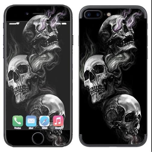  Glowing Skulls In Smoke Apple  iPhone 7+ Plus / iPhone 8+ Plus Skin