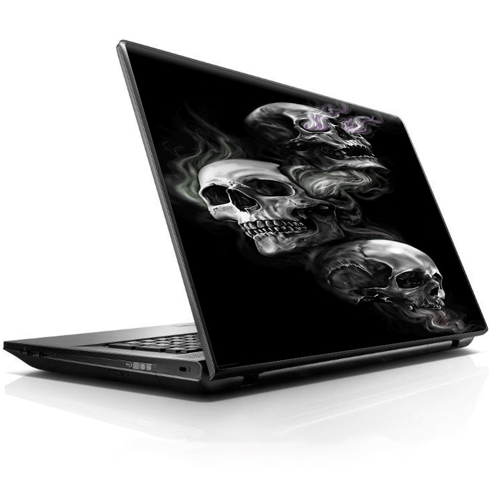  Glowing Skulls In Smoke Universal 13 to 16 inch wide laptop Skin