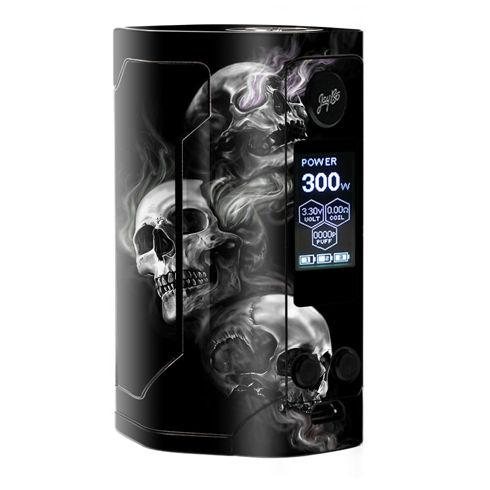  Glowing Skulls In Smoke Wismec RX Gen 3 Skin