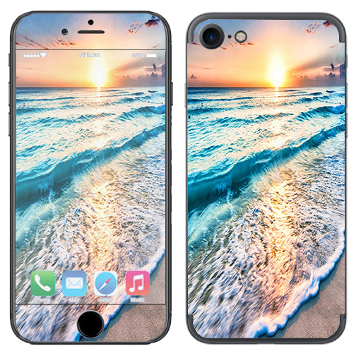  Sunset On Beach Apple iPhone 7 or iPhone 8 Skin