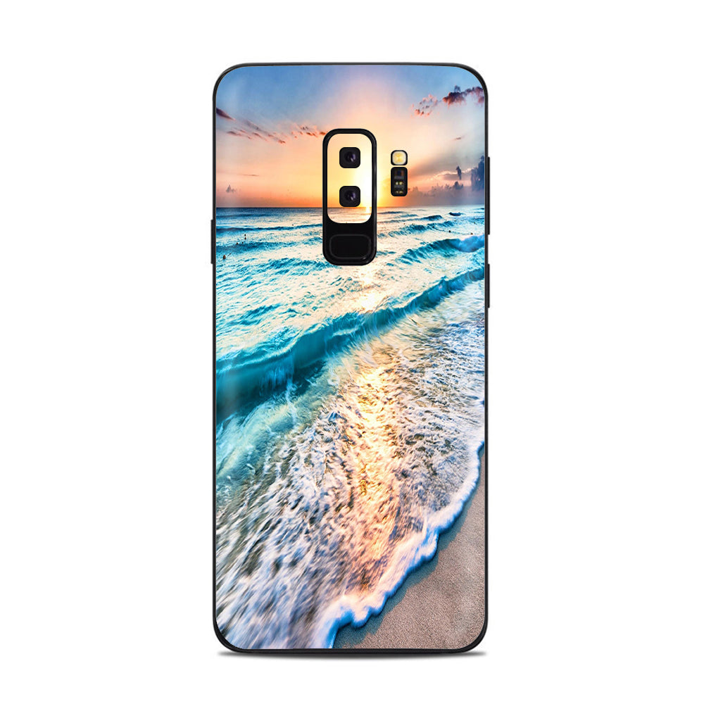  Sunset On Beach Samsung Galaxy S9 Plus Skin