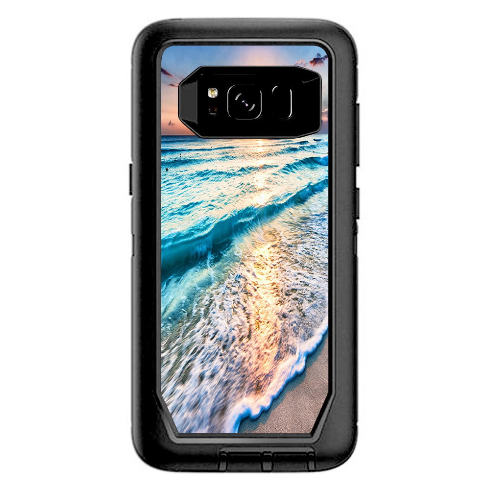  Sunset On Beach Otterbox Defender Samsung Galaxy S8 Skin