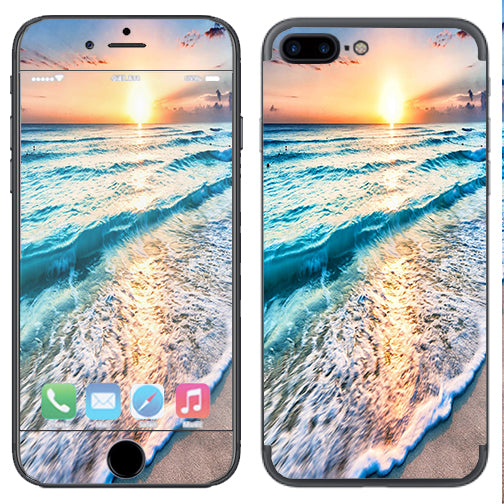  Sunset On Beach Apple  iPhone 7+ Plus / iPhone 8+ Plus Skin