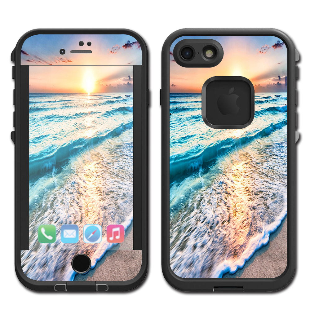  Sunset On Beach Lifeproof Fre iPhone 7 or iPhone 8 Skin