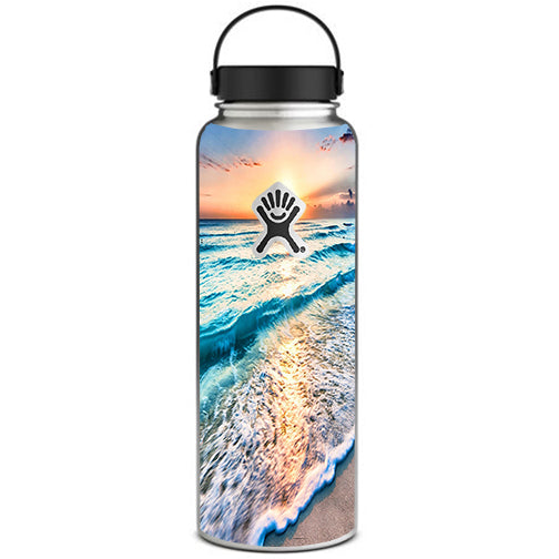  Sunset On Beach Hydroflask 40oz Wide Mouth Skin