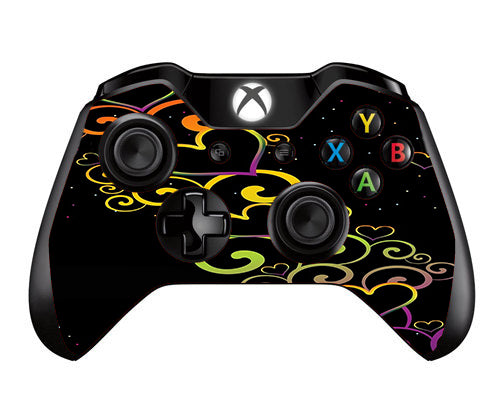  Trail Of Glowing Hearts Microsoft Xbox One Controller Skin