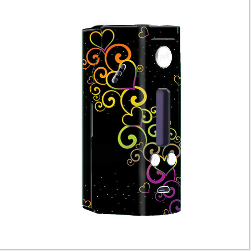  Trail Of Glowing Hearts Wismec Reuleaux RX200 Skin