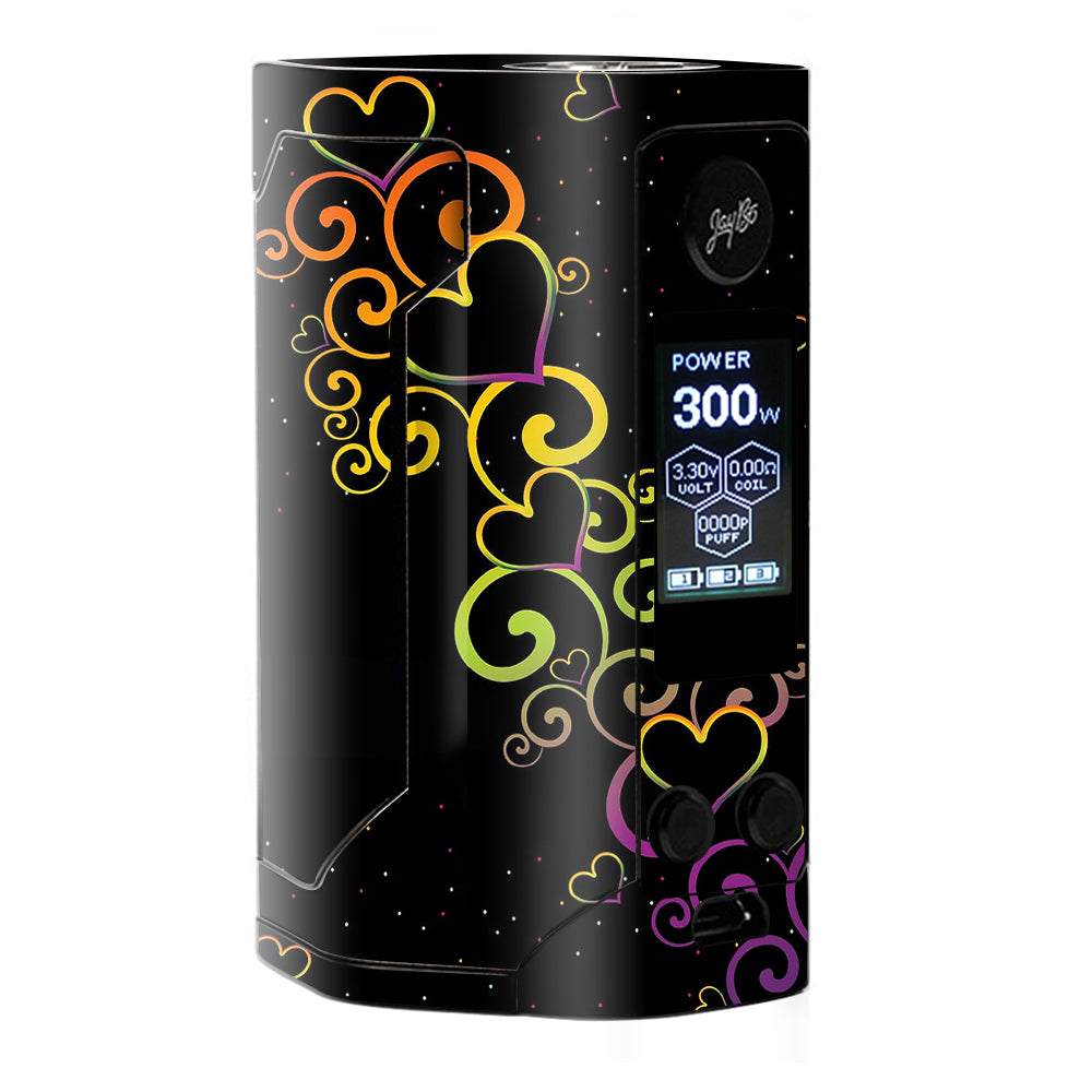  Trail Of Glowing Hearts Wismec RX Gen 3 Skin
