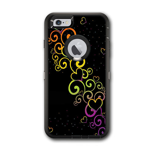  Trail Of Glowing Hearts Otterbox Defender iPhone 6 PLUS Skin