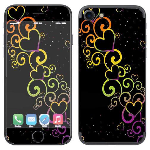  Trail Of Glowing Hearts Apple iPhone 7 or iPhone 8 Skin