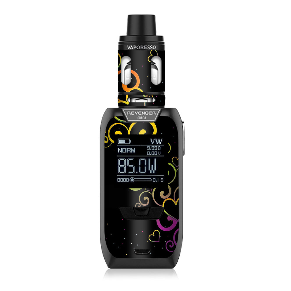  Trail Of Glowing Hearts Vaporesso Revenger Mini 85w Skin