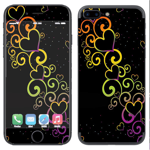  Trail Of Glowing Hearts Apple  iPhone 7+ Plus / iPhone 8+ Plus Skin