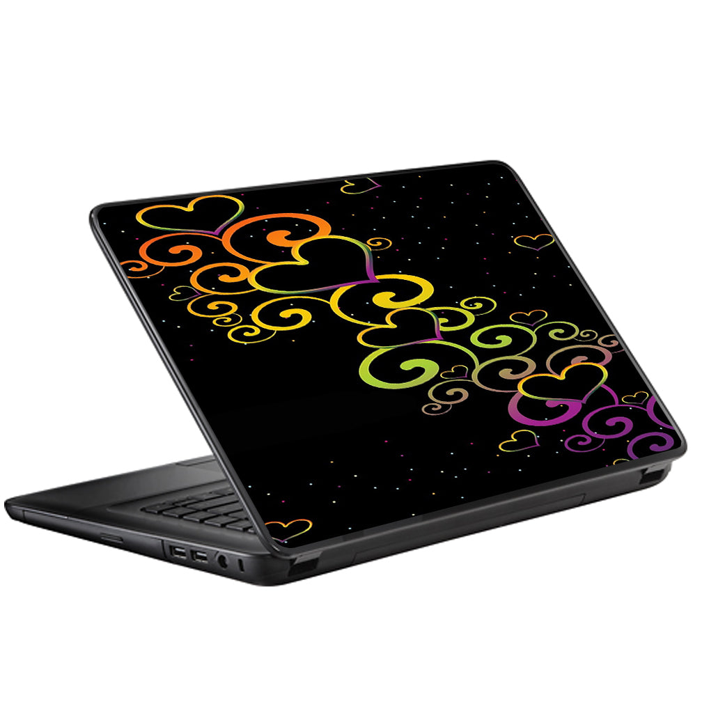  Trail Of Glowing Hearts Universal 13 to 16 inch wide laptop Skin