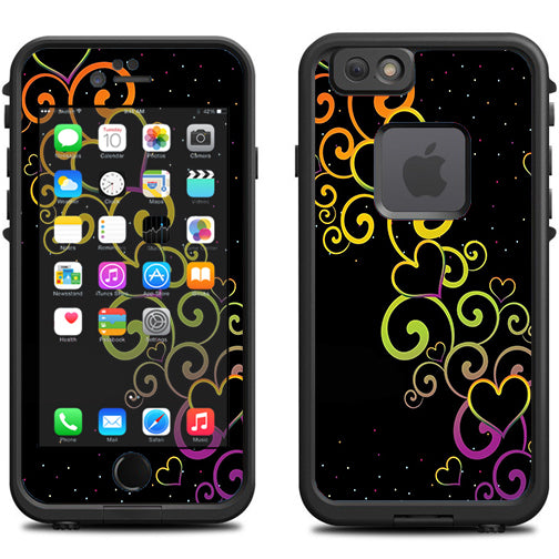  Trail Of Glowing Hearts Lifeproof Fre iPhone 6 Skin