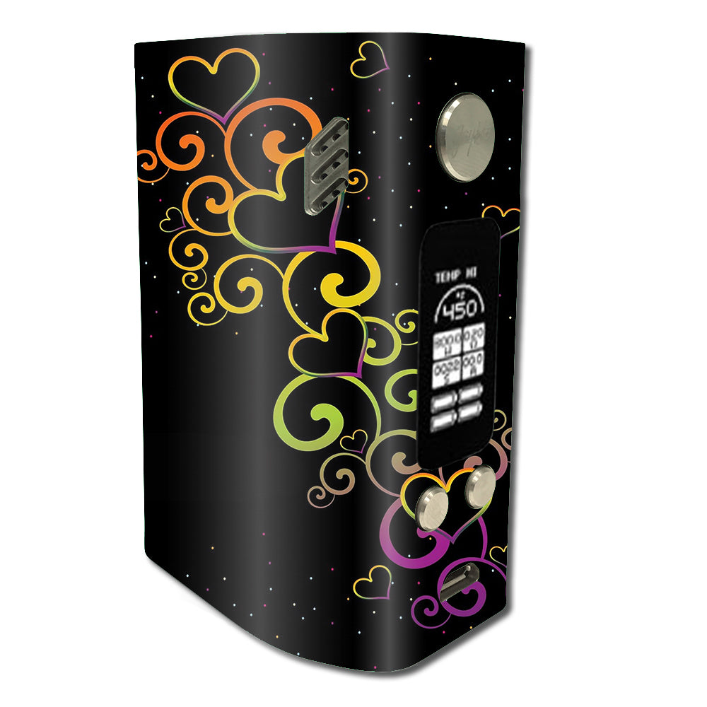  Trail Of Glowing Hearts Wismec Reuleaux RX300 Skin