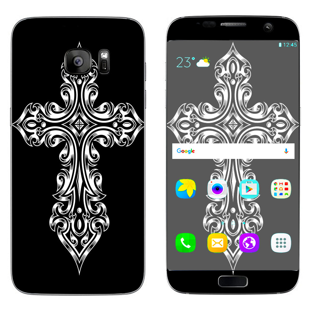  Tribal Celtic Cross Samsung Galaxy S7 Edge Skin