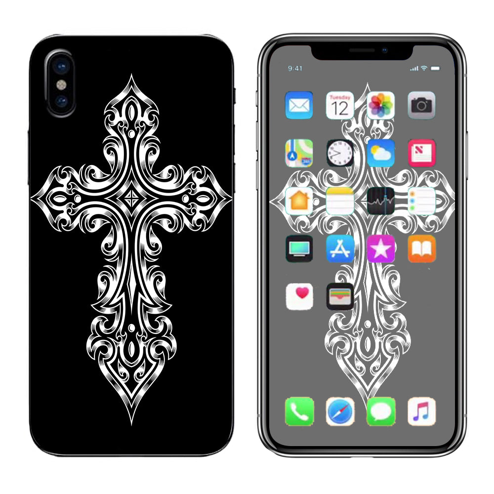  Tribal Celtic Cross Apple iPhone X Skin