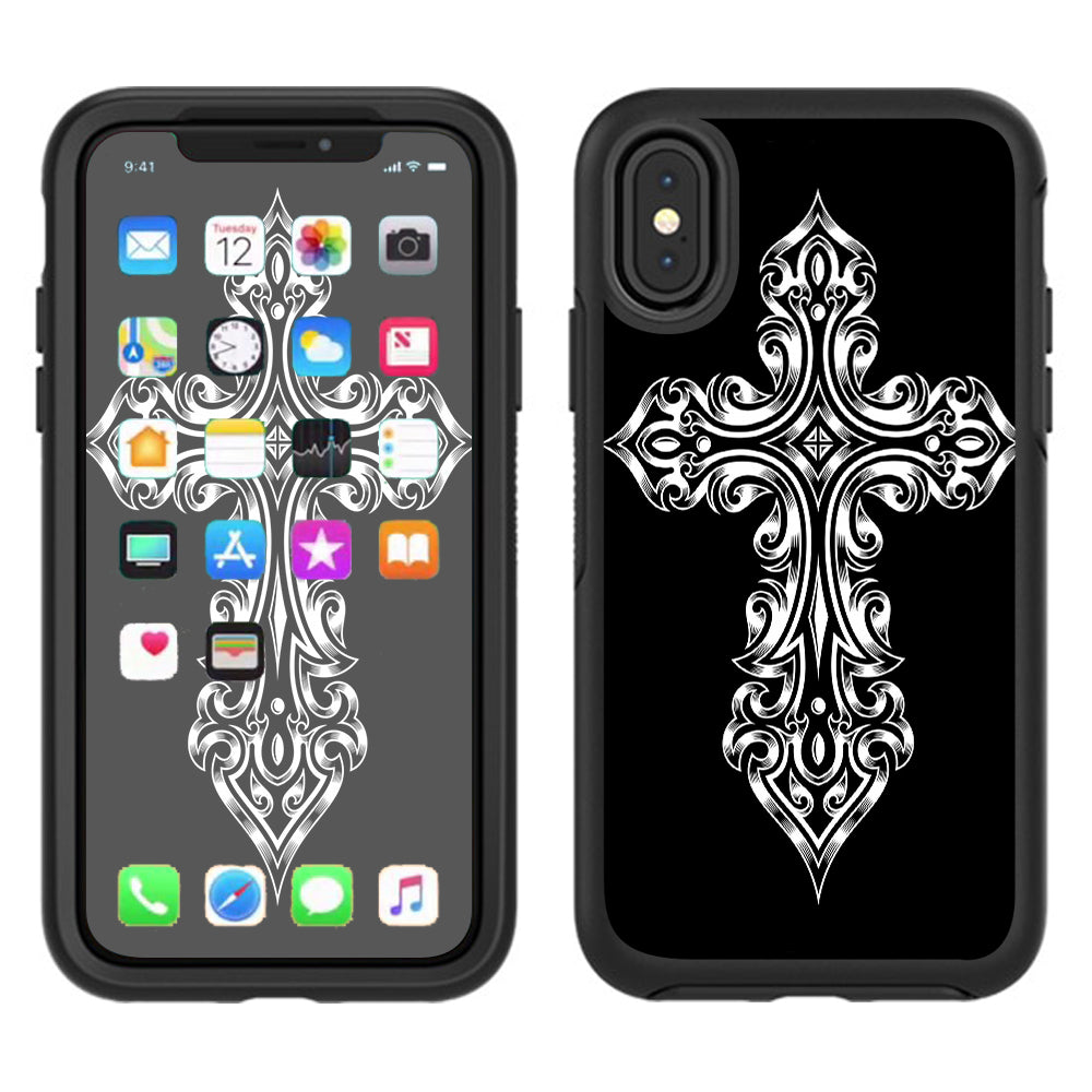  Tribal Celtic Cross Otterbox Defender Apple iPhone X Skin