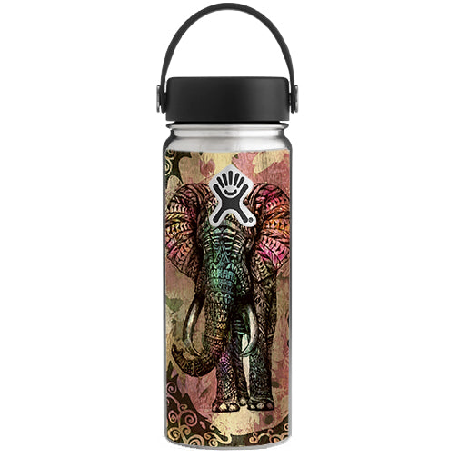  Tribal Elephant With Tusks Hydroflask 18oz Wide Mouth Skin