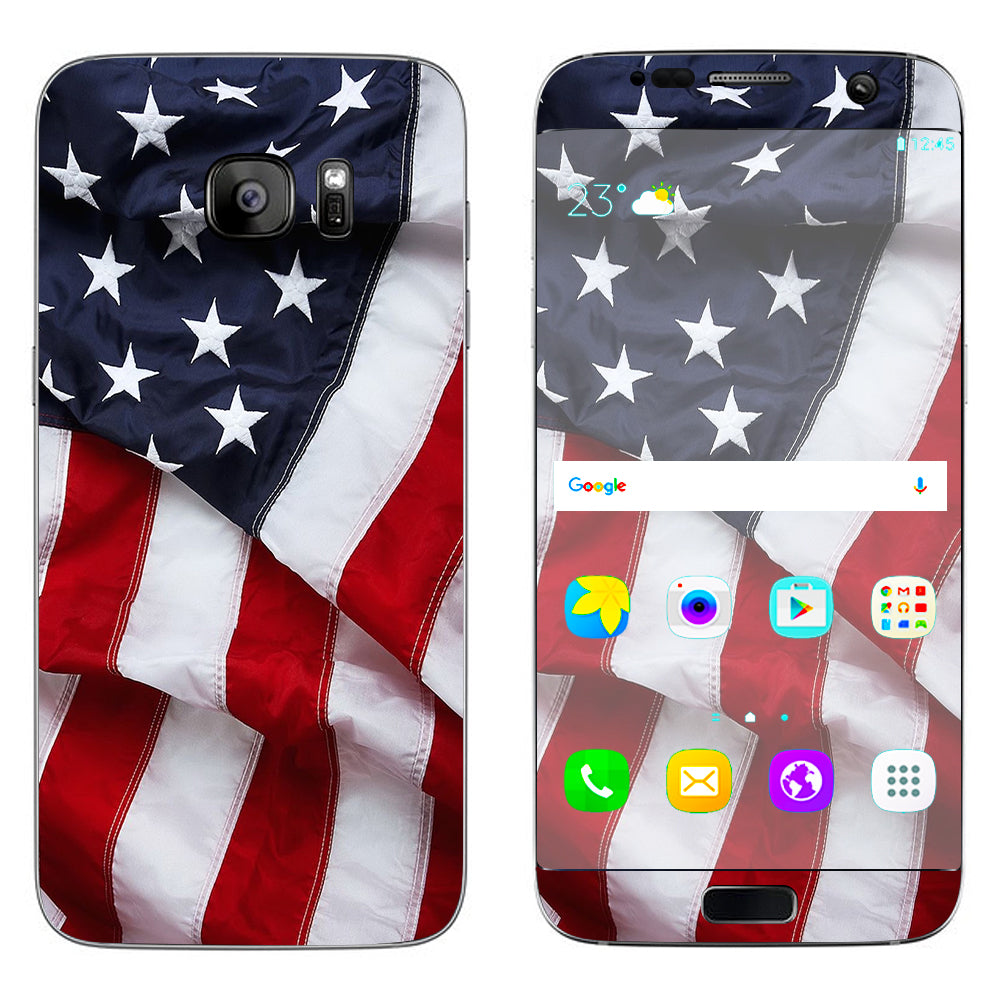  Us Flag, America Proud Samsung Galaxy S7 Edge Skin