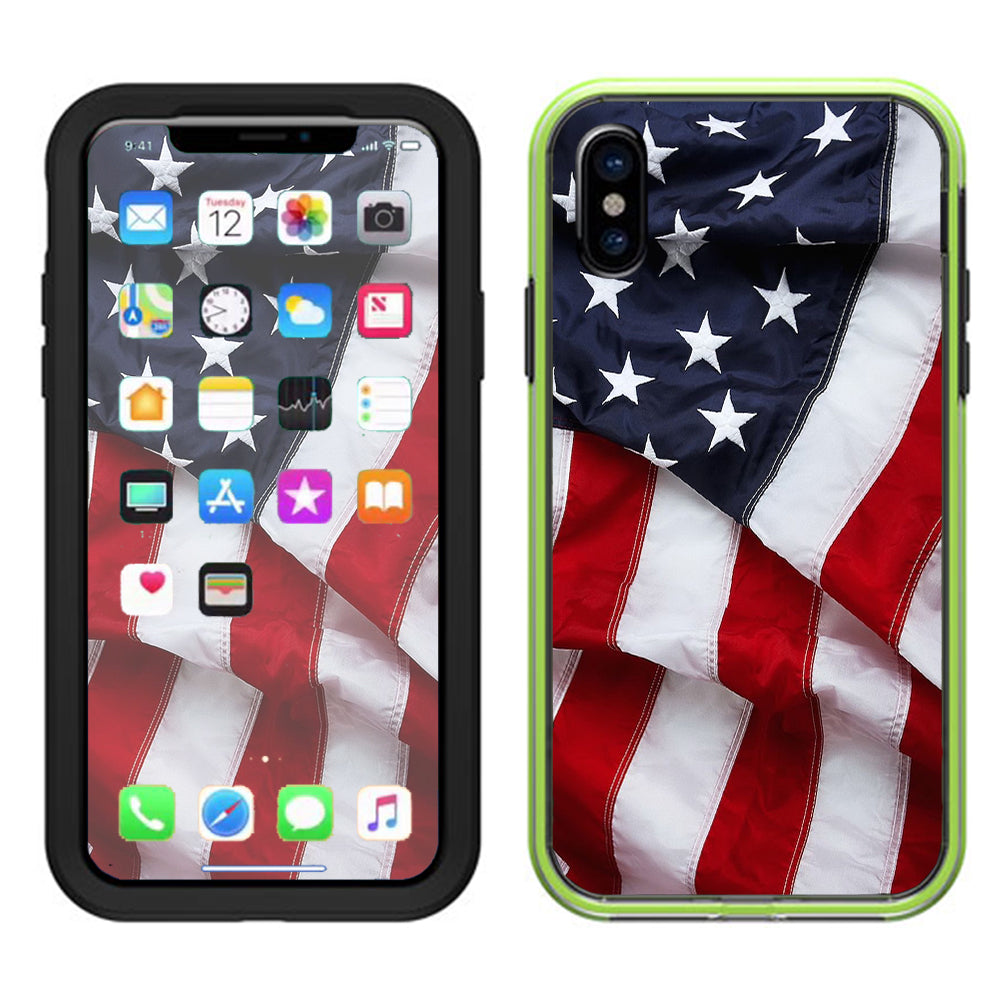  Us Flag, America Proud Lifeproof Slam Case iPhone X Skin