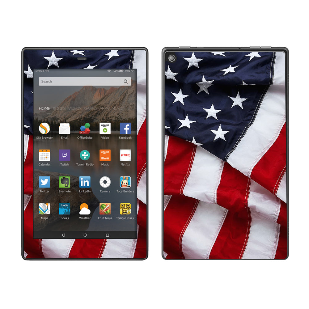  Us Flag, America Proud Amazon Fire HD 8 Skin