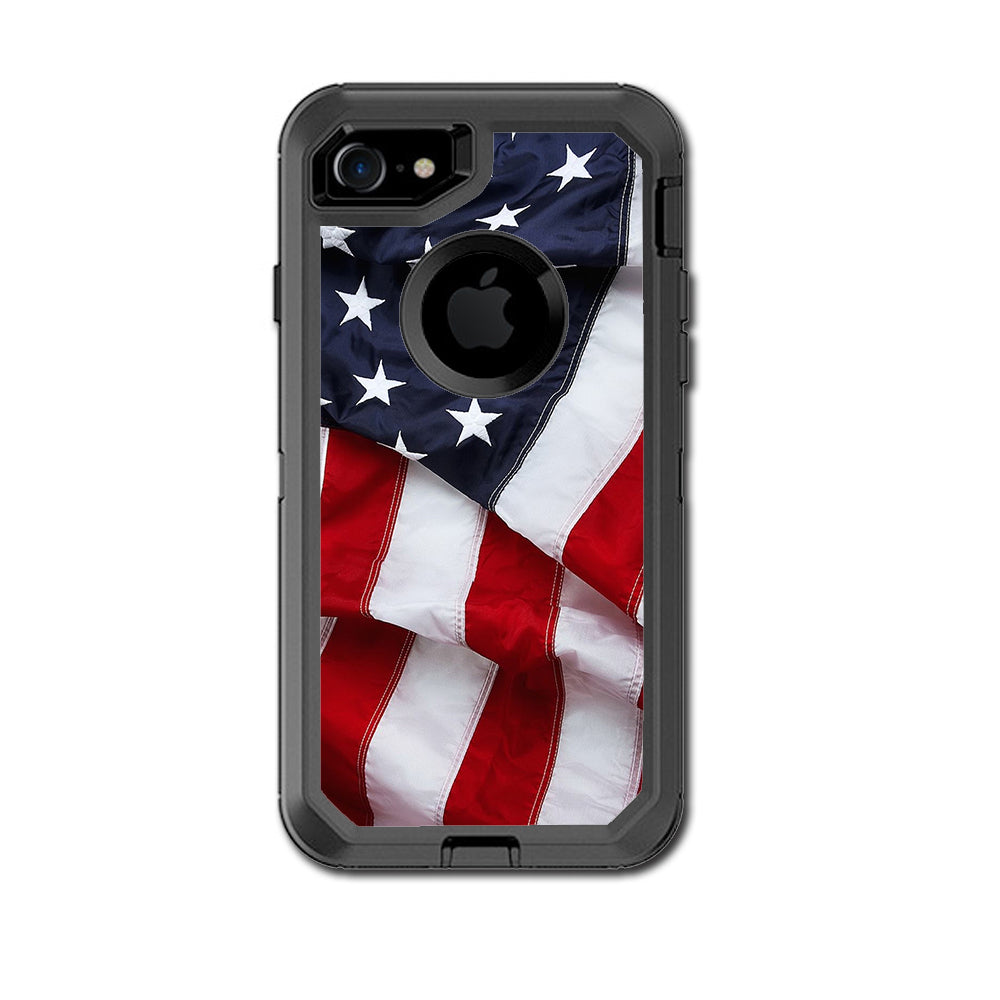  Us Flag, America Proud Otterbox Defender iPhone 7 or iPhone 8 Skin