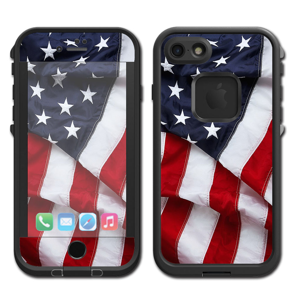  Us Flag, America Proud Lifeproof Fre iPhone 7 or iPhone 8 Skin