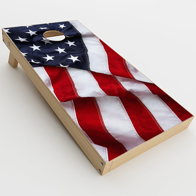  Us Flag, America Proud Cornhole Game Boards  Skin
